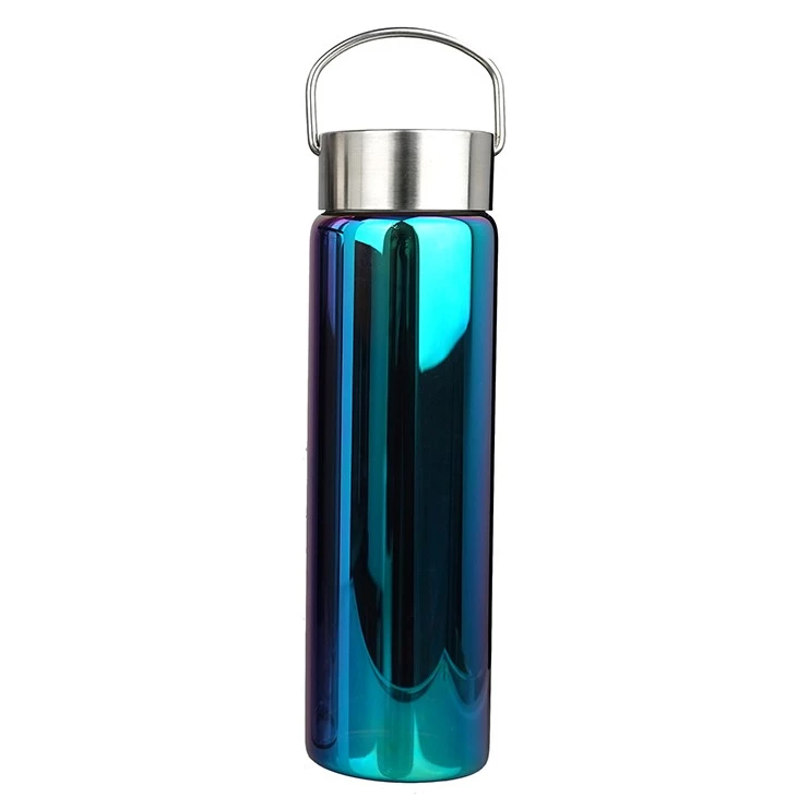 500ml Electroplating Glass Bottle With Leakproof Lid
